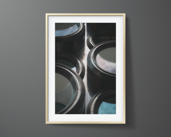 Framed print of the Zaha Hadid Building
