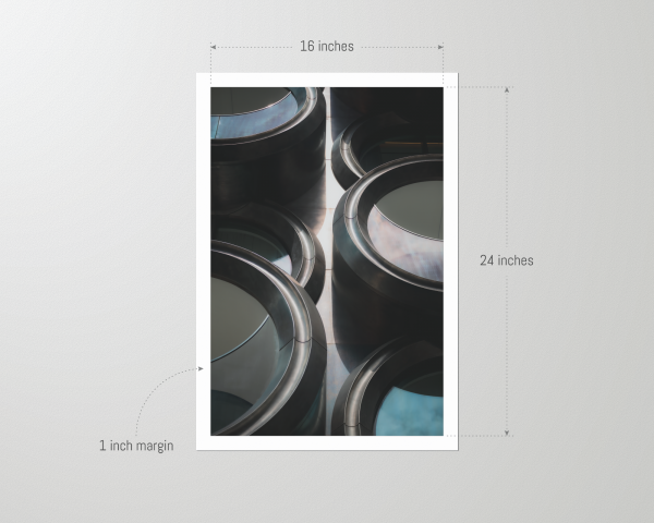 Unframed 16x24 print of the Zaha Hadid Building