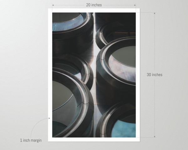 Unframed 20x30 print of the Zaha Hadid Building