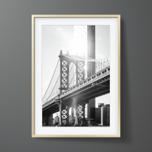 Framed print of the Manhattan Bridge