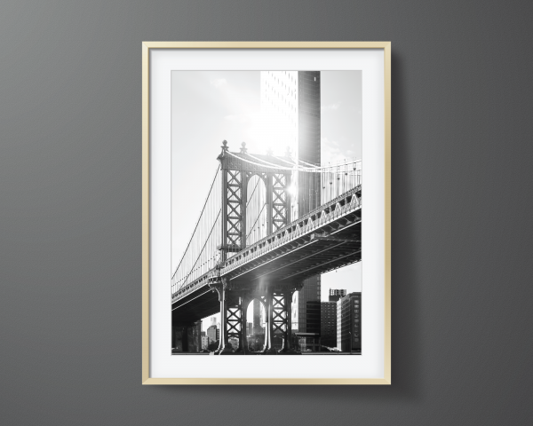 Framed print of the Manhattan Bridge