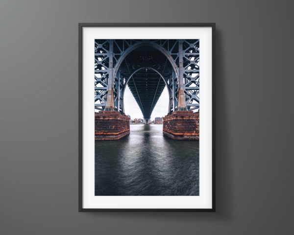 Framed print of the Williamsburg Bridge
