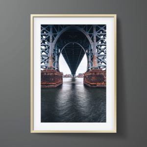 Framed print of the Williamsburg Bridge