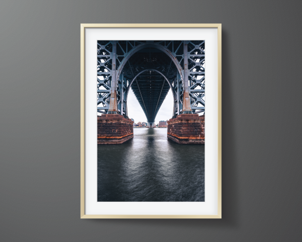 Framed print of the Williamsburg Bridge
