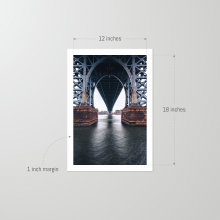 Unframed 12x18 print of the Williamsburg Bridge