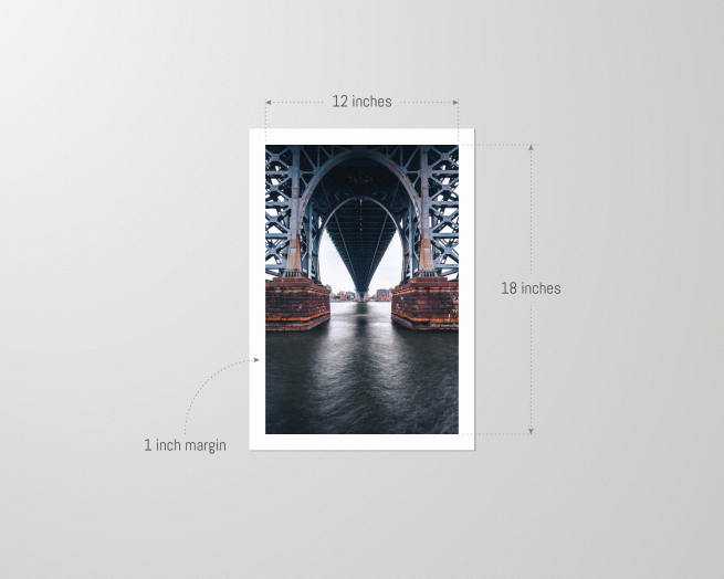 Unframed 12x18 print of the Williamsburg Bridge