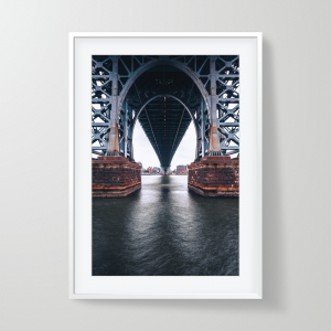 Framed print of the Williamsburg Bridge