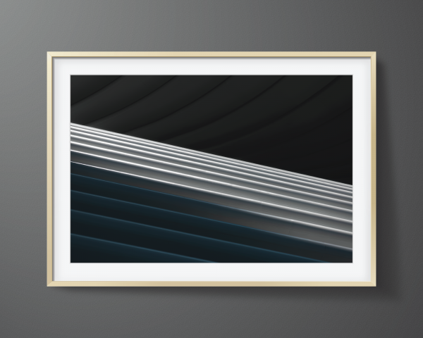 Framed-New-York-City-Print-Oculus-Abstract-Art-gold-frame Framed print of The Oculus WTF Transportation Hub