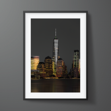 Framed-New-York-City-Print-One-World-Trade-Center-Freedom-Tower-black-frame Framed print of One World Trade Center Freedom Tower