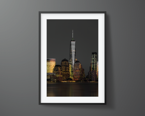 Framed-New-York-City-Print-One-World-Trade-Center-Freedom-Tower-black-frame Framed print of One World Trade Center Freedom Tower