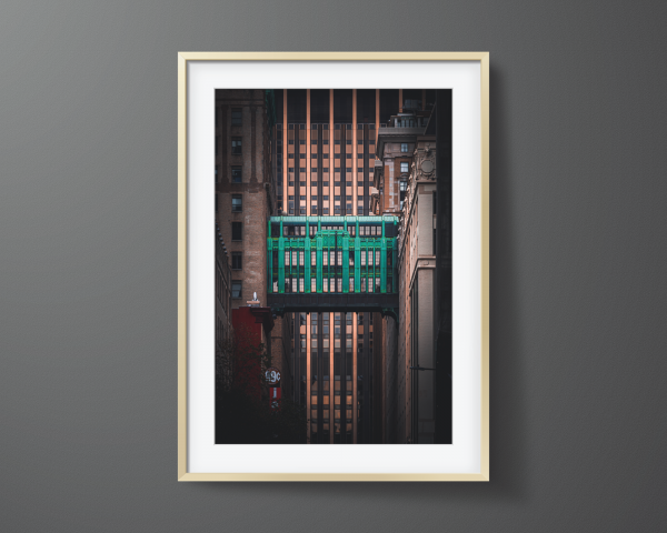Framed print of the Gimbels Skybridge