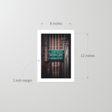 Unframed 8x12 print of the Gimbels Skybridge