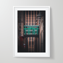 Framed print of the Gimbels Skybridge
