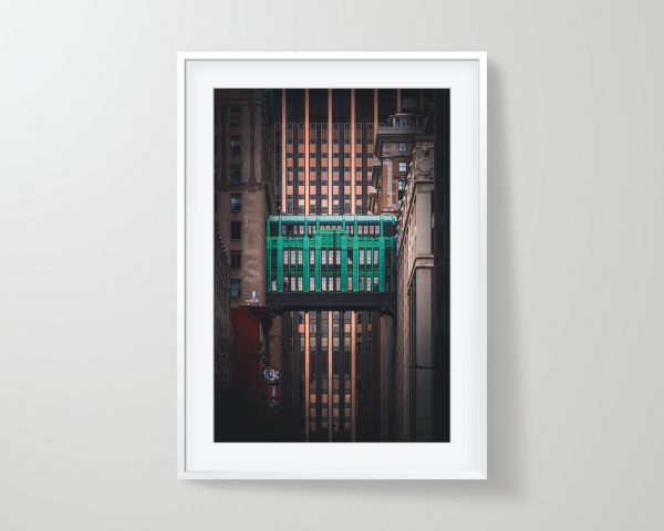 Framed print of the Gimbels Skybridge