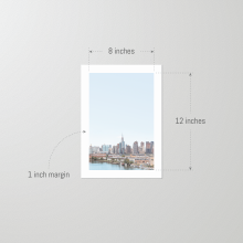Framed-New-York-City-Print-NYC-skyline-unframed-8x12 Unframed 20x30 print of the NYC Skyline