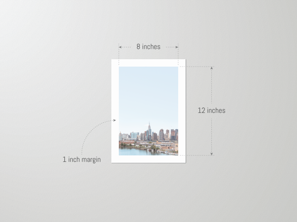 Framed-New-York-City-Print-NYC-skyline-unframed-8x12 Unframed 20x30 print of the NYC Skyline